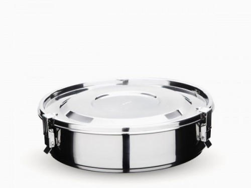 Round Stainless Steel Airtight Take-Out Container with Dividers